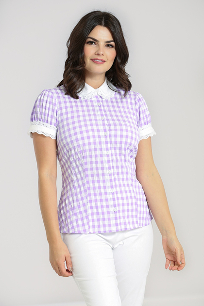 Chemisier Blouse Pin-Up Rockabilly 50's Rétro Hell Bunny Bobbie